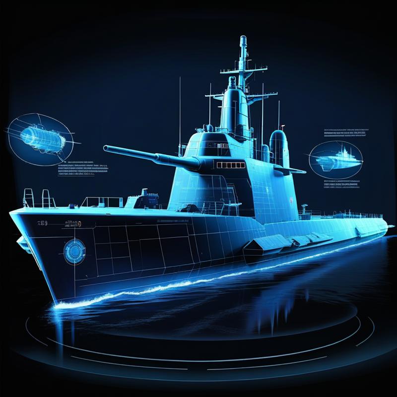 10623-3827294559-quanxi3d,a holographic projection of a Ballistic missile submarine with a blue light, with a black background , _lora_quanxi3130.png